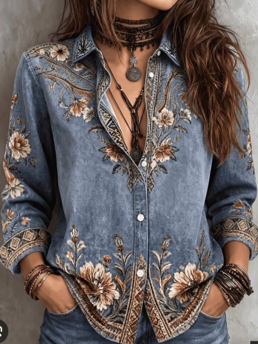 Dusty blue b0-ho shirt 14
